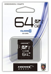 y[J[hzHIDISC(nCfBXN)microSDXC 64GB Class10 UHS-I HDSDX64GCL10UIJP3y545z