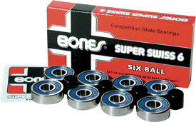 【スケートベアリング】BONES(ボンズ)SUPER SWISS(スーパースイス)6BALL BEARING【750】