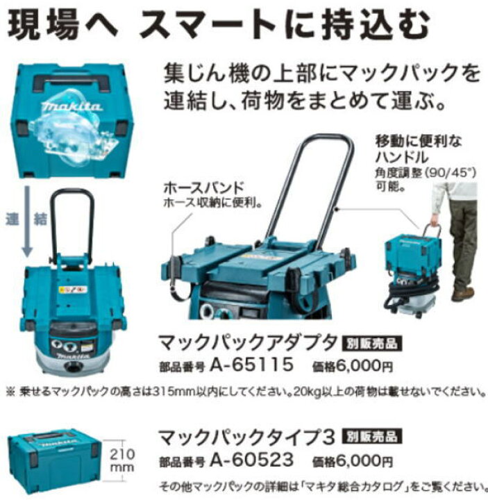 楽天市場】【送料込み】集じん機 乾湿両用 マキタ VC1520【460 