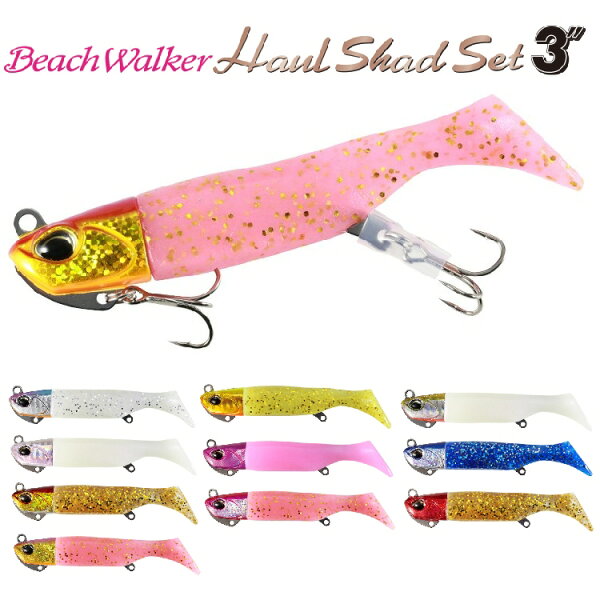 【釣り】DUO Beach Walker Haul Shad Set 3inch 27g【510】