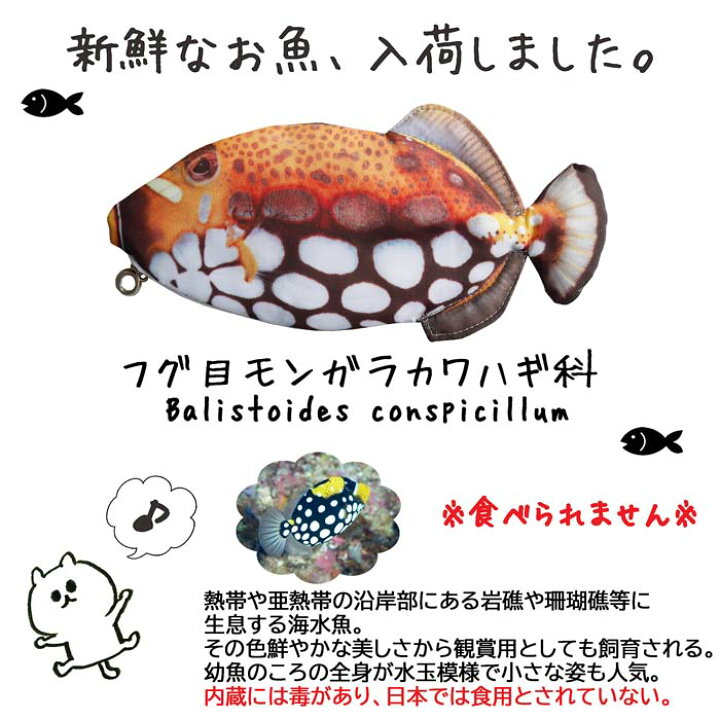 楽天市場 即納 メール便送料無料 モンガラカワハギ リアル お魚ポーチ 横長タイプ ペンケース 熱帯魚 おさかな プリント 小銭入れ 大容量 かわいい コスメポーチ ウォレットコインケース可愛い雑貨おもしろグッズ面白プレゼントギフトレディースメンズ 楽天市場 即納 メール便送料無料 モンガラカワハギ リアル お魚ポーチ 横長タイプ ペンケース 熱帯魚 おさかな プリント 小銭入れ 大容量 かわいい コスメポーチ ウォレットコインケース可愛い雑貨おもしろグッズ面白プレゼントギフトレディースメンズ