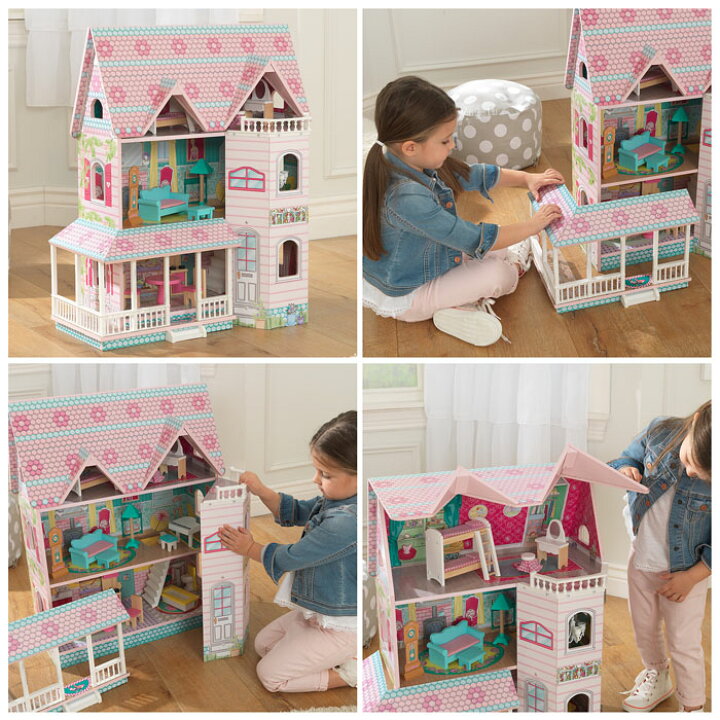 楽天市場】【KidKraft】大型ドールハウス Abbey Manor DOLL HOUSE 