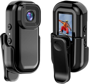 小型 カメラ 1080P 小型ボデイーカメラ 小型ビデオカメラ 0.96インチモニター付き 充電式 防犯カメラ 監視カメラ 長時間録画録音 動体検知 140°広角WIFIカメラ アクションカメラ 録音