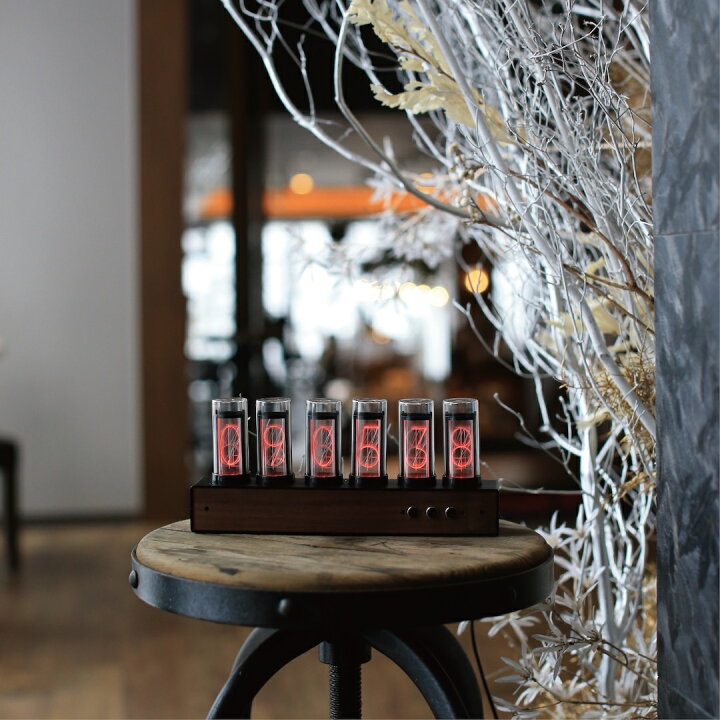 楽天市場 アプリでスマホ操作 Gixie Clock Wi Fi ギクシークロック ニキシー管風led ニキシー管時計 Led シュタゲ ダイバージェンスメーター 置時計 1600万色 日本正規品 ブルースカイ Online 楽天市場店
