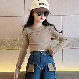 韓国 子供服 キッズダンス衣装 トップス ヒップホップ ストリート 女の子 トップス 韓国 キッズ服 ティーンズ キッズ ガールズ HIPHOP BlueStyle ブルースタイル トップス 春夏 春コーデ 秋コーデ 秋冬 冬コーデ