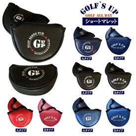 ★SURF & GOLF`S UP 【マレット型パターカバー♪】合成皮革素材 パターカバーサーフ＆ゴルフズアップ