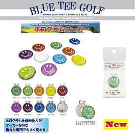 BLUE TEE GOLF California 【ホログラムマーカー＆マグネット マーカークリップ 】 ボールマーカー ブルーティーゴルフ