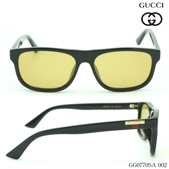 Gucci GG0770SA 001 Sunglasses Black 58mm