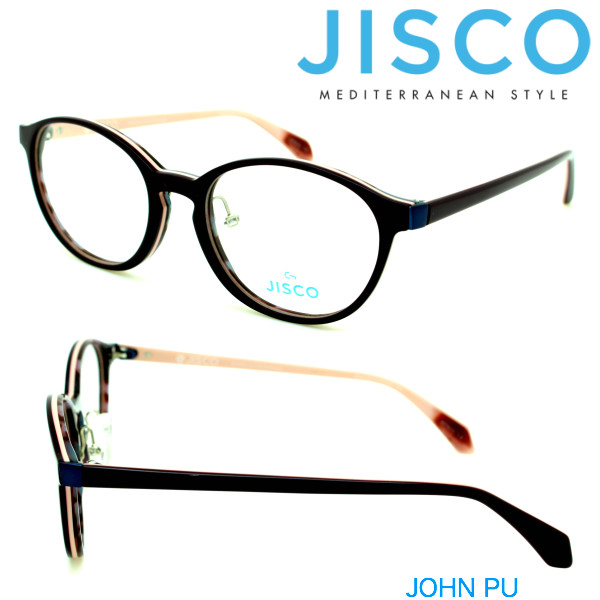 JISCO ジスコ メガネ 送料無料/新品 眼鏡 フレーム レディース軽量 スペイン メガネフレーム PU おしゃれ SALE チタニウム JOHN