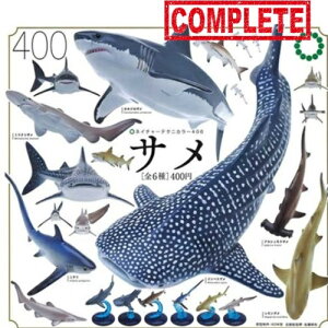 ネイチャーテクニカラー400 サメ 全6種セット ガチャガチャ カプセル・ミニブック付き コンプリート 新品 即納 いきもん NTC フルコンプ ガシャ カプセルトイ