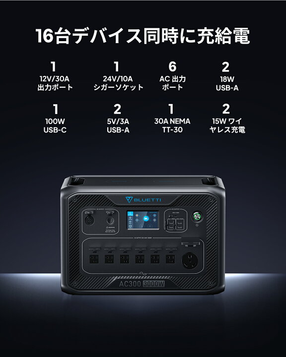 楽天市場】【売り切れ】BLUETTI ポータブル電源 リン酸鉄 大容量 長 
