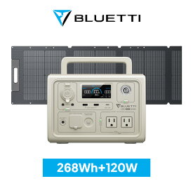 【クーポン利用で42,560円】BLUETTI ポータブル電源 ソーラーパネル セット EB3A+120W 軽量 小型 蓄電池 家庭用 ポータブルバッテリー 600W リン酸鉄リチウムイオン 太陽光パネル UPS機能 発電機 防災 停電 バックアップ電源 急速充電 キャンプ 節電