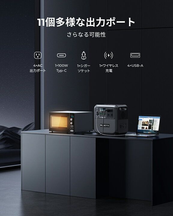 楽天市場】BLUETTI ポータブル電源 ソーラーパネル セット AC180+200W 