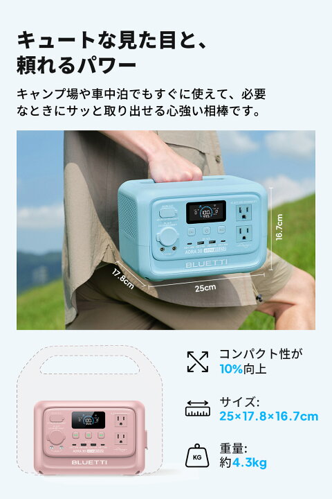 楽天市場】【クーポン利用で25,870円7/13から】BLUETTI ポータブル電源 