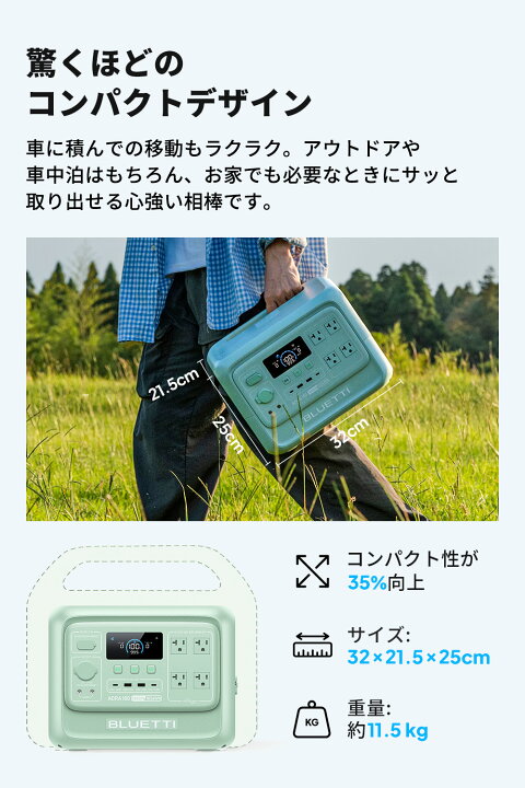楽天市場】【クーポン利用で62,910円7/4から】BLUETTI ポータブル電源 