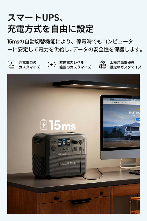 楽天市場】【クーポン利用で141,660円 4/18迄】BLUETTI ポータブル電源 
