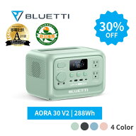 【クーポン利用で27,860円 10/18迄】BLUETTI ポータブル電源 AORA 30 V2 小型 288Wh リン酸鉄リチウム 10…