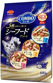 【日本ペット】コンボ　キャット　シーフードアソート　600g