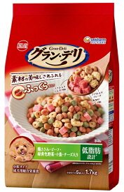 【ユニチャーム】グランデリ　ふっくら仕立て　低脂肪　鶏ささみ・ビーフ・緑黄色野菜・小魚　1．7kgx4個（ケース販売）