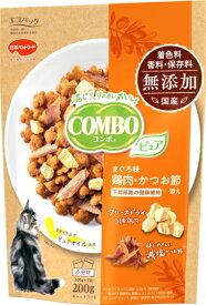 【日本ペット】コンボ　キャット　ピュア　まぐろ味・鶏肉・かつお節添え　200g