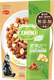 【日本ペット】コンボ　キャット　ピュア　肥満が気になる猫用　まぐろ味・鶏肉・かつお節添え　200gx12個（ケース販売）