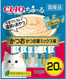 【いなばペット】チャオ　ちゅ〜る　かつお　かつお節ミックス味　20本入り　SC-130