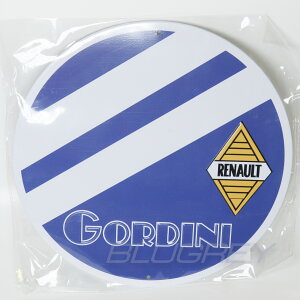 ���^���T�C�� 20cm �S���f�B�[�j Gordini ���m�[ RENAULT ���^���v���[�g METAL SIGN �K���[�W �C���e���A �y�����݌ɕi�z
