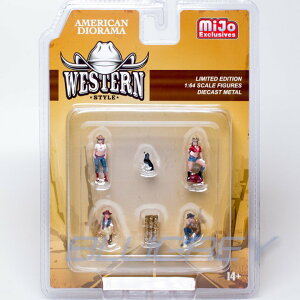 y݌ɕizAJ WI} 1/64 tBMA EGX^ X^C Zbg American Diorama Figure Western Style Set Mijo