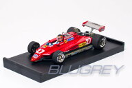 ブルム 1/43 フェラーリ F1 126C2 ジル ヴィルヌーブ フィギア付き 1982 サンマリノGP BRUMM FERRARI GIL…