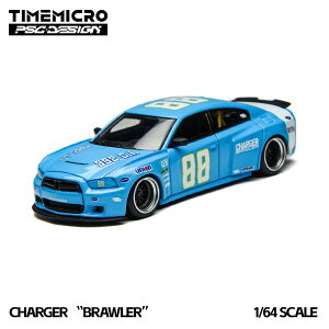 TimeMicro 1/64 PSC �f�U�C�� �_�b�W �`���[�W���[ BRAWLER �f�C�g�i �u���[ PSC Charger Brawler Daytona �y�����݌ɕi�z
