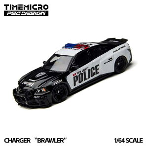 TimeMicro 1/64 PSC �f�U�C�� �_�b�W �`���[�W���[ �|���X �p�g�J�[ DODGE Charger Brawler Rivals POLICE �y�����݌ɕi�z