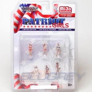 y݌ɕizAJ WI} 1/64 tBMA pgIbg K[Y American Diorama Figures Patriot Girls Mijo