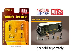 y݌ɕizAJ WI} 1/64 tBMA N[G T[rX zƎ American Diorama Figure Courier Service Mijo