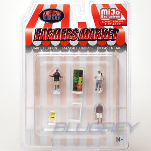 y݌ɕizAJ WI} 1/64 tBMA t@[}[ }[Pbg American Diorama Figure Farmer Market Mijo
