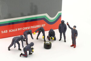y݌ɕizAJ WI} 1/43 sbgN[ ZbgIII u[ tBMA 7̃Zbg American Diorama Pit Crew Metal Figures Set