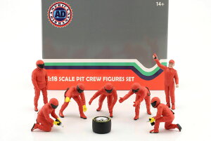 y݌ɕizAJ WI} 1/18 sbgN[ ZbgIII bh tBMA 7̃Zbg American Diorama Pit Crew Metal Figures Set