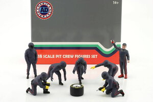 y݌ɕizAJ WI} 1/18 sbgN[ ZbgIII u[ tBMA 7̃Zbg American Diorama Pit Crew Metal Figures Set