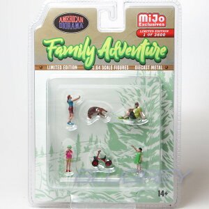 y݌ɕizAJ WI} 1/64 tBMA t@~[ Ahx`[ American Diorama Figure Family Adventure Set tBMA
