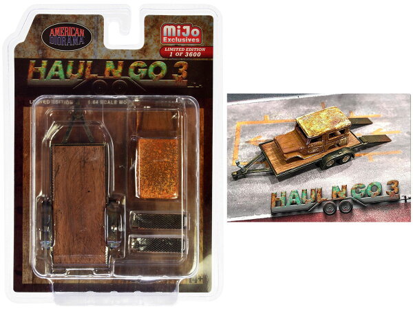 アメリカン ジオラマ 1/64 フィギア ハウル アンド ゴー セット3 American Diorama Figures Haul N Go Set 3 Mijo限定 【国内在庫品】