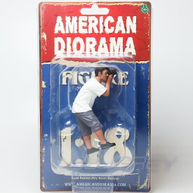 アメリカン ジオラマ 1/18 ウィークエンド カーショー 4 カメラマン 男性 American Diorama Figure Weekend Car Show フィギュア