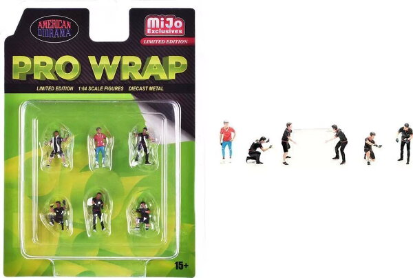 アメリカン ジオラマ 1/64 フィギア プロ ラップ セット ラッピング American Diorama Figures Pro-Wrap Set 【国内在庫品】