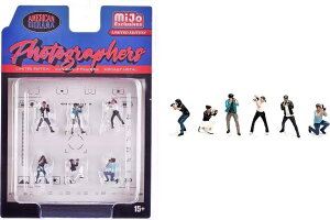 y݌ɕizAJ WI} 1/64 tBMA tHgOt@[ Zbg American Diorama Figures Photographers Set