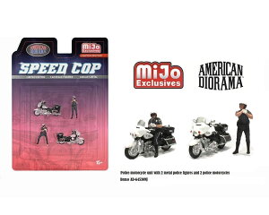 y݌ɕizAJ WI} 1/64 tBMA Xs[hRbv oC |X American Diorama Figures Speed Cop Police Motorcycles