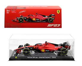 【国内在庫品】ブラーゴ 1/24 フェラーリ F1 SF-23 #16 シャルル・ルクレール 2023 Bburago FERRARI クリアケース付 ミニカー