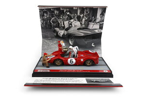 �y�����݌ɕi�z�u���� 1/43 �t�F���[�� 330 P4 �X�p�C�_�[ �u�����Y�n�b�` 6���ԑϋv BRUMM FERRARI #6 C.Amon J.Stewart