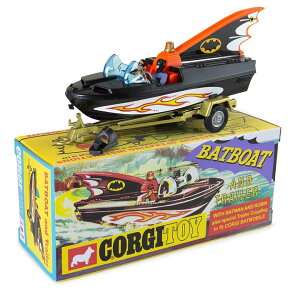 �y�����݌ɕi�z�R�[�M�[ 1/50 �o�b�g�{�[�g �� �g���[���[ �o�b�g�}�� / ���r�� Corgi Bat Boat and Trailer With Batman & Robin 107 ������