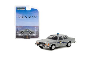 【国内在庫品】グリーンライト 1/64 フォード クラウン ビクトリア 1983 ポリス "レインマン" Greenlight Ford Crown Victoria Rain man ミニカー