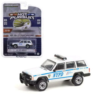 y݌ɕizO[Cg 1/64 W[v `FL[ 1993 NYPD j[[N|X Greenlight Hot Pursuit Jeep Cherokee pgJ[ ~jJ[