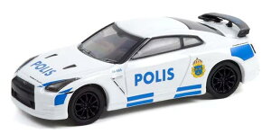 y݌ɕizO[Cg 1/64 Y GT-R R35 XgbNz |X Greenlight Hot Pursuit Nissan GT-R Polis Stockholm Police ~jJ[