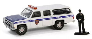y݌ɕizO[Cg 1/64 GMC To[o 2500 1985 NYPD + |X tBMA Greenlight Suburban x@ԗ